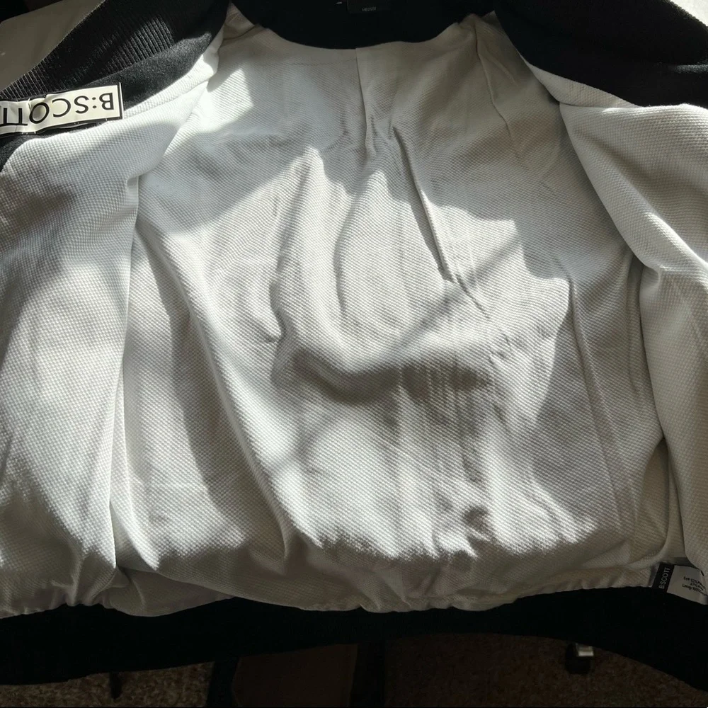 NEW NWT B:SCOTT Varsity Bomber Designer Wool Jacket - Picture 8 of 14